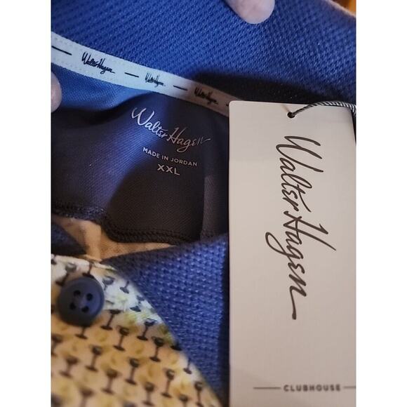 Walter Hagen Men's Clubhouse 19th Hole Golf Polo Shirt Size 2XL NWT A111 UV 30+ - Picture 7 of 7